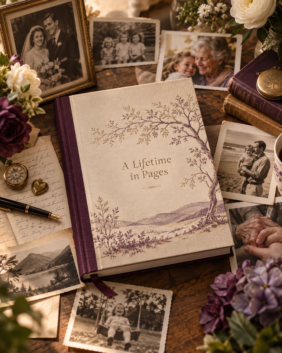 A Lifetime in Pages memory book